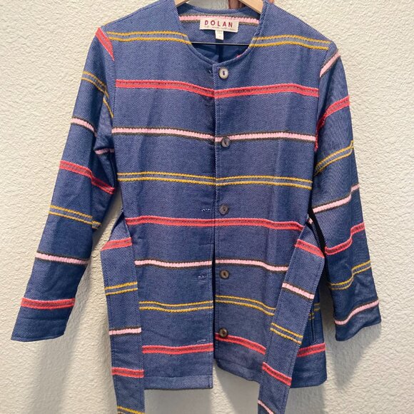 ANTHROPOLOGIE | DOLAN Piccadilly Striped Coat XS - Picture 7 of 9